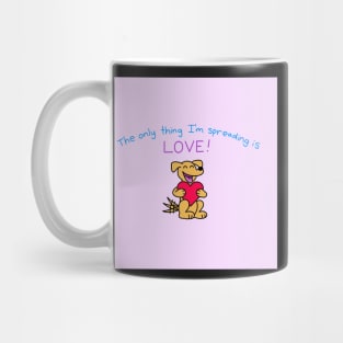 Spreading Love Dog Mug